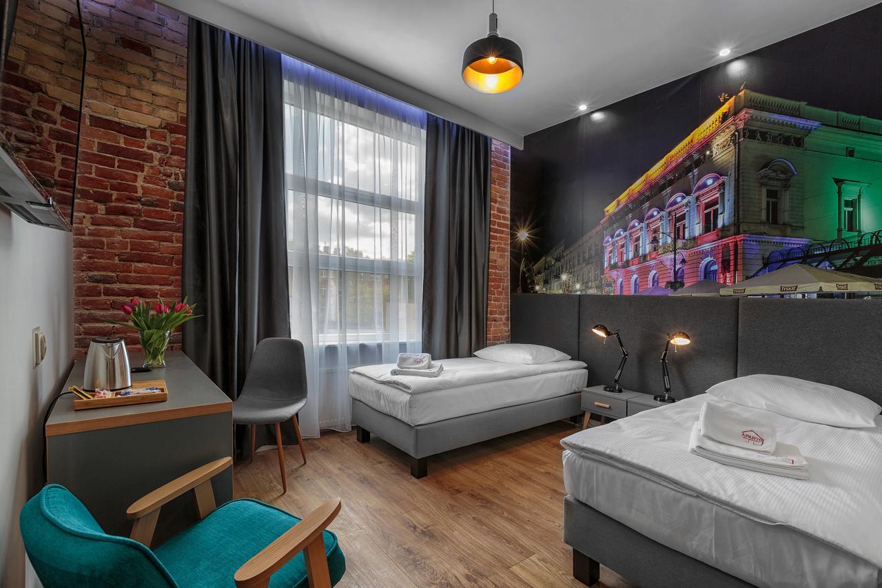 Aparts Biznes Lodź Bagian luar foto